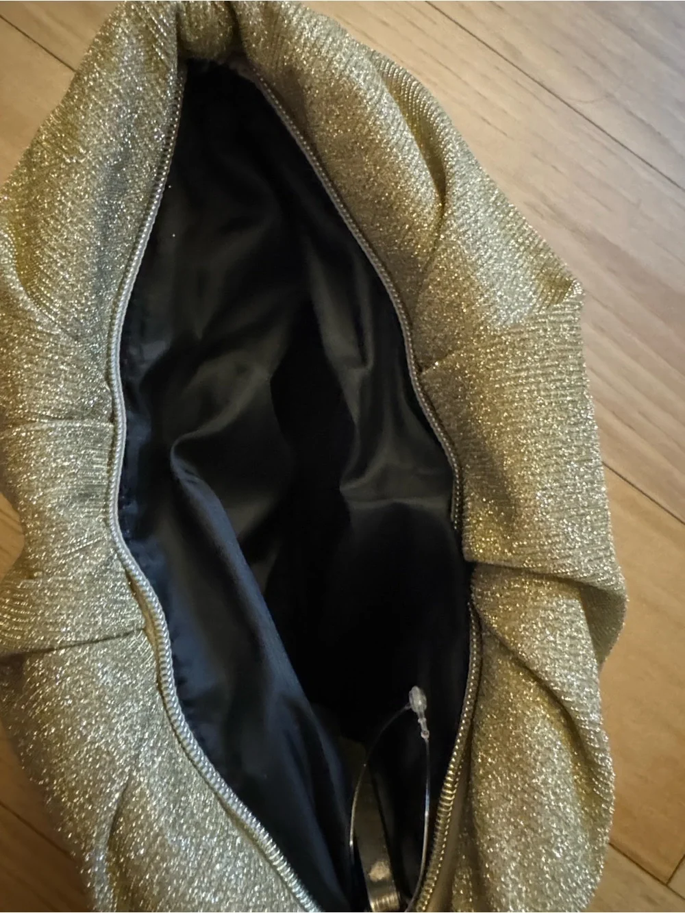 Victoria's Secret Sparkling Gold Cosmetic Pouch